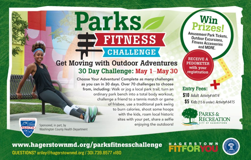 Parks Fitness Challenge flyer